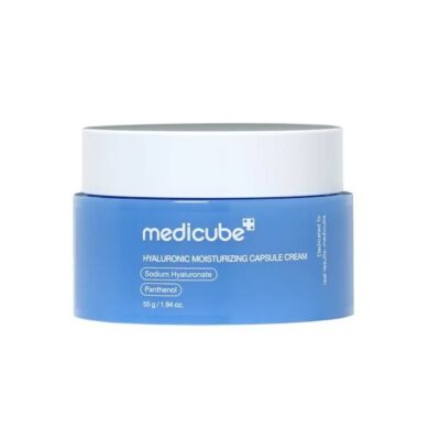 کرم کپسولی آبرسان مدی کیوب حجم ۵۵ میلی‌لیتر هیالورونیک اسید